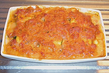 Zucchini - Schinkenr&ouml;llchen &uuml;berbacken 14