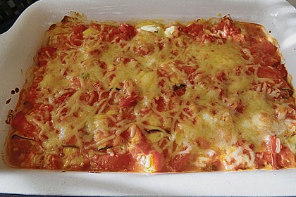 Zucchini - Schinkenr&ouml;llchen &uuml;berbacken 27
