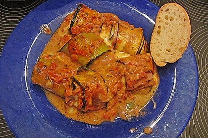 Zucchini - Schinkenr&ouml;llchen &uuml;berbacken 29