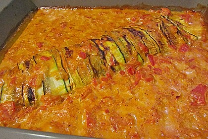 Zucchini - Schinkenr&ouml;llchen &uuml;berbacken 35