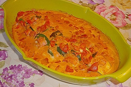 Zucchini - Schinkenr&ouml;llchen &uuml;berbacken 41