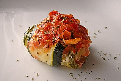Zucchini - Schinkenr&ouml;llchen &uuml;berbacken 47