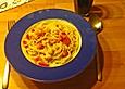Spaghetti mit kalter Tomaten - Mozzarellasauce