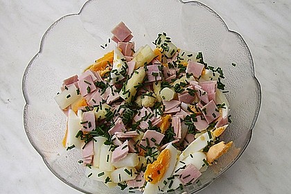 Pf&auml;lzer Spargelsalat mit Schinken und Ei