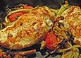 Kandierter Fenchel mit Tomaten und H&auml;hnchenbrust