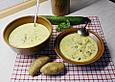 Gurken - Rahm - Suppe mit Hackfleisch und Kartoffeln