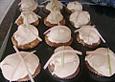 Rhabarbermuffins mit Baiserhaube