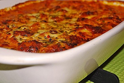 &Uuml;berbackenes H&auml;hnchenfilet