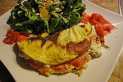 Omelette mit R&auml;ucherlachs 1