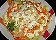 Blattsalat mit H&auml;hnchen und Ananas