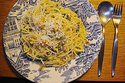 Wirsing - Spaghetti mit Walnuss - Sauce 1