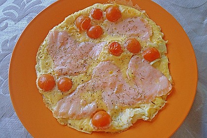Omelett mit ger&auml;uchertem Lachs 2