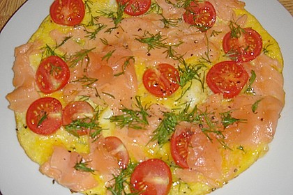 Omelett mit ger&auml;uchertem Lachs 3