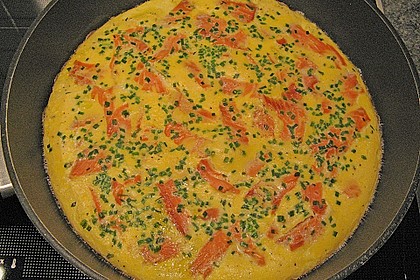 Omelett mit ger&auml;uchertem Lachs 5