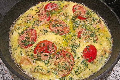 Omelett mit ger&auml;uchertem Lachs 12