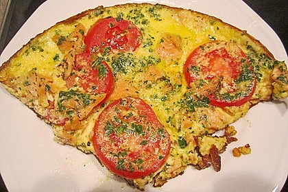 Omelett mit ger&auml;uchertem Lachs 13