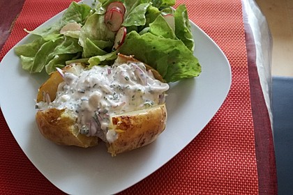 Backkartoffeln mit Frühlingsquark 7