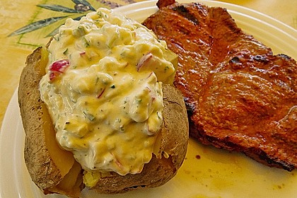 Backkartoffeln mit Frühlingsquark 2