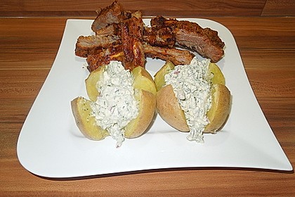 Backkartoffeln mit Frühlingsquark 4