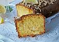 Zitronenkuchen mit  Krokant und Ananas
