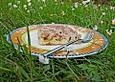 Rhabarberkuchen mit Nussbaiser