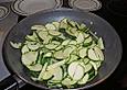Zucchini - Tomatenpfanne mit Linguine