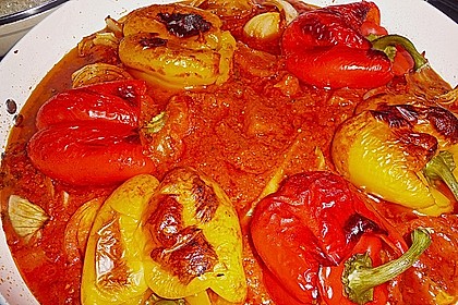 Gefüllte Paprika mit Hackfleisch und Reis 4
