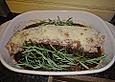 Gef&uuml;lltes Schweinefilet im Parmesanmantel