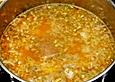 Kartoffelsuppe schlesische Art mit Majoran, Speckstippe und W&uuml;rstchen
