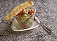 Avocado - Tomatencocktail mit Parmesanstange