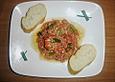 Garnelen in Tomatensauce mit Feta