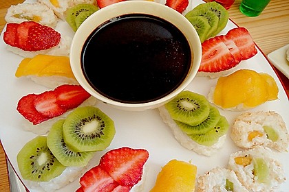 Sushi mal anders - süß als Dessert 1
