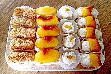 Sushi mal anders - süß als Dessert