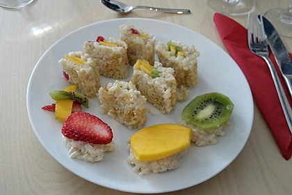 Sushi mal anders - süß als Dessert 11