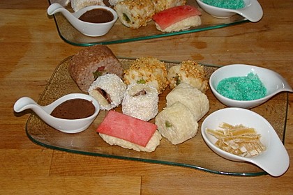 Sushi mal anders - süß als Dessert 4