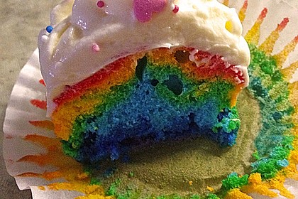 Rainbow Cupcakes