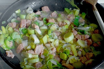 Nudeln mit Zitronen - Lachs - Sauce