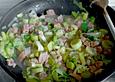 Nudeln mit Zitronen - Lachs - Sauce