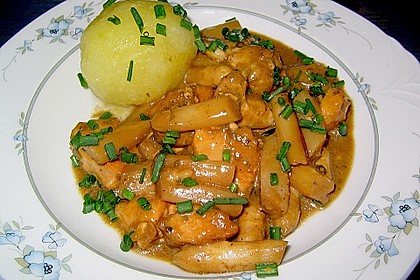 H&auml;hnchen - Spargel - Pfanne