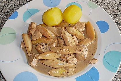 H&auml;hnchen - Spargel - Pfanne 3