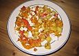 Kartoffelpfanne mit Paprika und Schafsk&auml;se