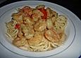 Tagliatelle mit Garnelen - Kokos - Sauce
