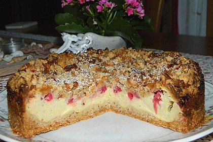 Johannisbeer - Käsekuchen mit Streusel 15