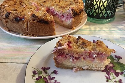 Johannisbeer - Käsekuchen mit Streuseln 26