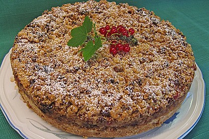 Johannisbeer - Käsekuchen mit Streusel 10