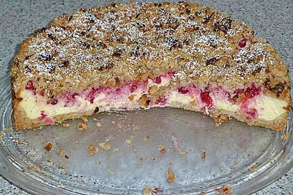 Johannisbeer - Käsekuchen mit Streusel 19