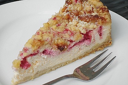 Johannisbeer - Käsekuchen mit Streusel 9