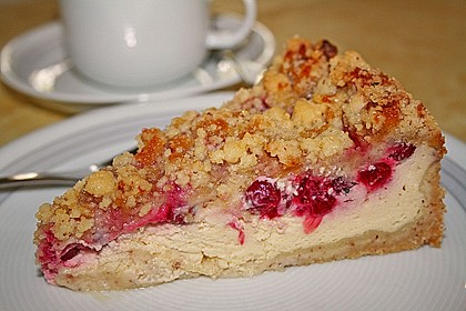 Johannisbeer - Käsekuchen mit Streusel 5