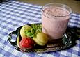 Erdbeer - Marillen - Smoothie mit Minze