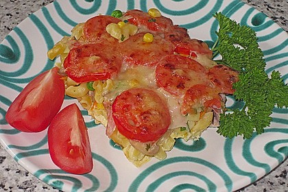 Schinken - Nudel - Auflauf